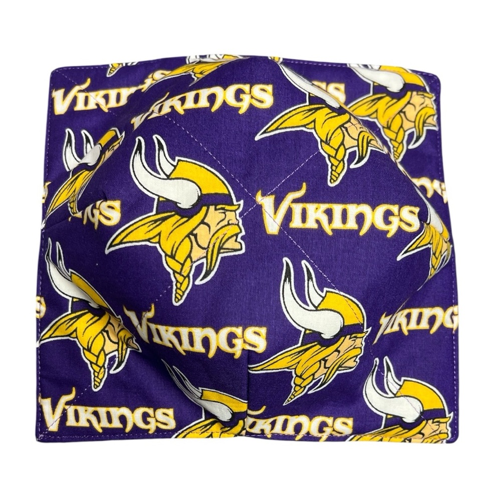 Handcrafted Minnesota Vikings Bowl Cozy Reversible NFL Bowl Cozy Microwave Safe - Picture 11 of 14